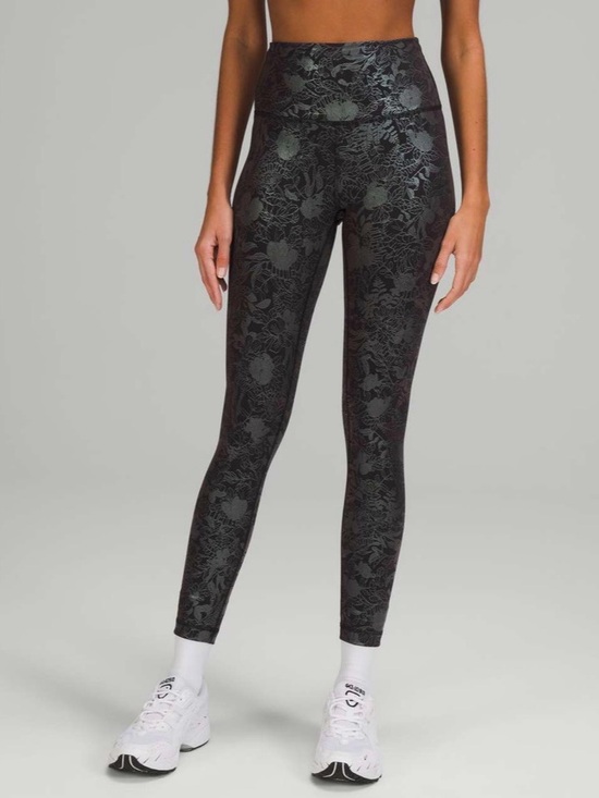 lululemon athletica Pants - Lululemon Wunder Train High Rise Tight 25” Foil
